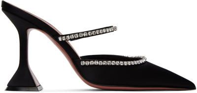 Amina Muaddi Gilda 90mm Crystal-embellished Mules In Black