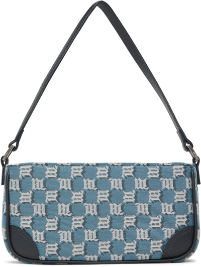 Misbhv Blue Jacquard Monogram 90's Mini Bag