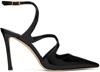 Jimmy Choo Azia 95mm Patent-finish Leather Pumps In Black