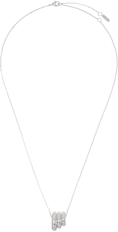 Numbering Silver #5738 Necklace In White