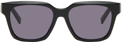 Givenchy Black Gv Day Sunglasses In Shiny Black / Smoke