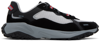 Hugo Boss Gray & Black Mixed-material Ripstop Mesh Sneakers In Open White 126