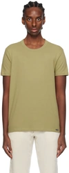 TOM FORD KHAKI CREWNECK T-SHIRT