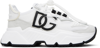 DOLCE & GABBANA WHITE MIXED-MATERIAL DAYMASTER SNEAKERS