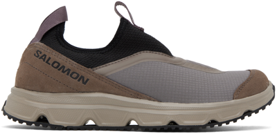 Salomon Taupe & Black Rx Snug Trainers In Brown