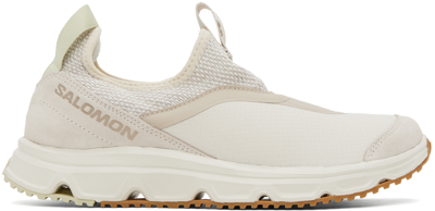 Salomon Beige Rx Snug Sneakers In Almondmilk/almondmil