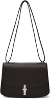 The Row Sofia 8.75 Black Shoulder Bag In Dark Brown Pld