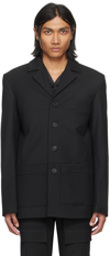 Misbhv Black Davide Blazer In Black