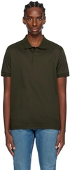 Tiger Of Sweden Green Riose Polo In 46t_black Green