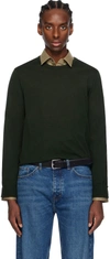 Tiger Of Sweden Green Nichols Sweater In 46t_black Green