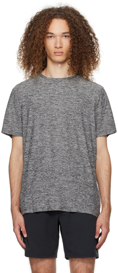 Outdoor Voices Cloud Knit Short Sleeve Shirt In Heather Grey