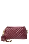Persaman New York Alice Leather Crossbody In Red