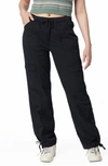 Supplies By Union Bay Shay Pull-on Cargo Pants In Black
