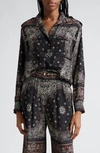 ZIMMERMANN ZIMMERMANN BANDANA PRINT POPOVER UTILITY SHIRT