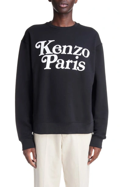 KENZO VERDY LOGO COTTON GRAPHIC SWEATSHIRT