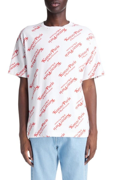 Kenzo X Verdy Oversized T-shirt In White