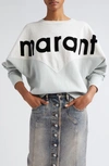 ISABEL MARANT ÉTOILE HOUSTON COLORBLOCK COTTON GRAPHIC SWEATSHIRT