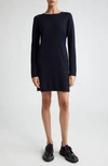 Max Mara Eridani Long Sleeve Wool Sweater Dress In Ultramarine