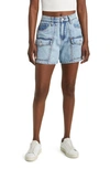Blanknyc Carpenter Cargo Denim Shorts In All Heart
