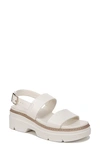 Naturalizer Darry-sling Lug Sole Sandals In Warm White Leather