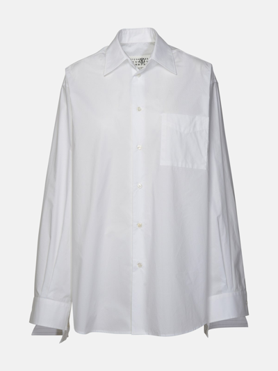 Mm6 Maison Margiela White Cotton Shirt