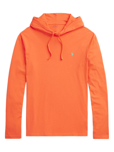 Polo Ralph Lauren Men's Jersey Hooded T-shirt In Orange