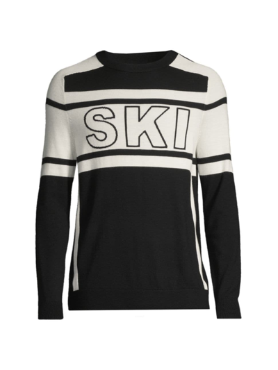 Perfect Moment Merino Wool Ski Jumper In Black