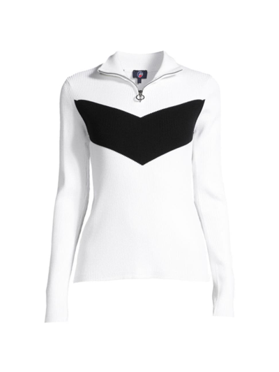 Fusalp White Andromede Ribbed Ski Top