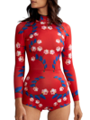 CYNTHIA ROWLEY WOMEN'S VINE FLORAL ONE-PIECE WETSUIT
