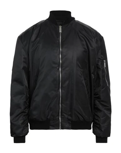 John Richmond Man Jacket Black Size 42 Nylon, Polyester
