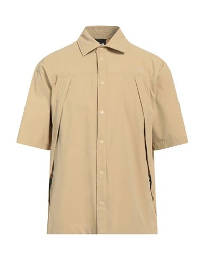 The North Face Man Shirt Sand Size L Nylon, Elastane In Beige