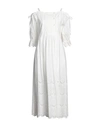 ULLA JOHNSON ULLA JOHNSON WOMAN MAXI DRESS WHITE SIZE 8 COTTON