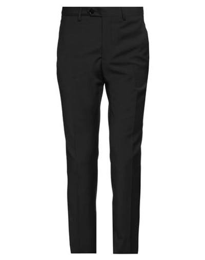 Manuel Ritz Man Pants Black Size 36 Polyester, Wool, Elastane