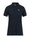 People Of Shibuya Man Polo Shirt Midnight Blue Size L Cotton, Elastane