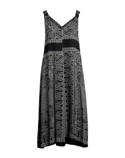 Shirtaporter Woman Midi Dress Black Size 8 Viscose