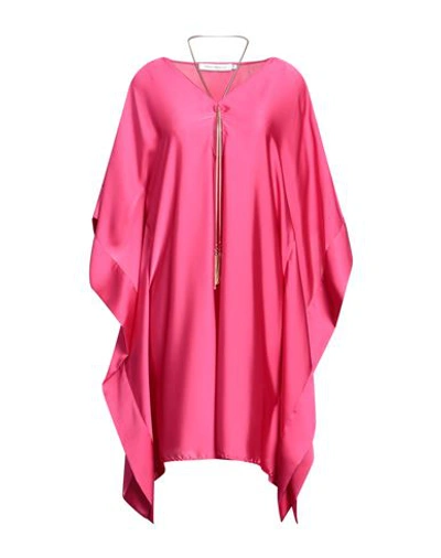 Simona Corsellini Woman Mini Dress Fuchsia Size 10 Polyester In Pink