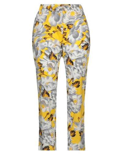 Connor & Blake Woman Pants Yellow Size M Cotton