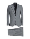 PAOLONI PAOLONI MAN SUIT GREY SIZE 42 WOOL