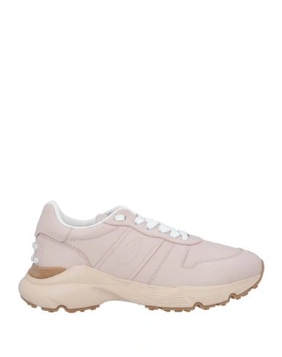 Tod's Woman Sneakers Light Pink Size 7 Leather