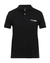Plein Sport Man Polo Shirt Black Size Xl Cotton, Elastane