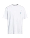 SOLID HOMME SOLID HOMME MAN T-SHIRT WHITE SIZE 40 COTTON