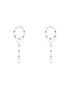 Elisabetta Franchi Woman Ankle Bracelet Green Size - Metal In Green