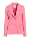 Gaelle Paris Gaëlle Paris Woman Blazer Pink Size 4 Polyester, Elastane