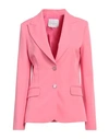 Gaelle Paris Gaëlle Paris Woman Blazer Pink Size 8 Polyester, Elastane