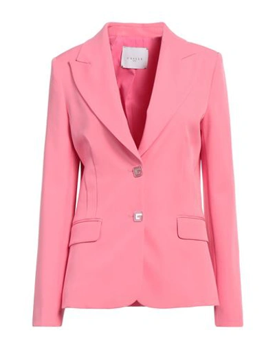 Gaelle Paris Gaëlle Paris Woman Blazer Pink Size 6 Polyester, Elastane