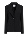 Gaelle Paris Gaëlle Paris Woman Blazer Black Size 10 Polyester, Elastane