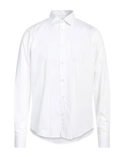 C'n'c' Costume National Man Shirt White Size 42 Cotton, Elastane