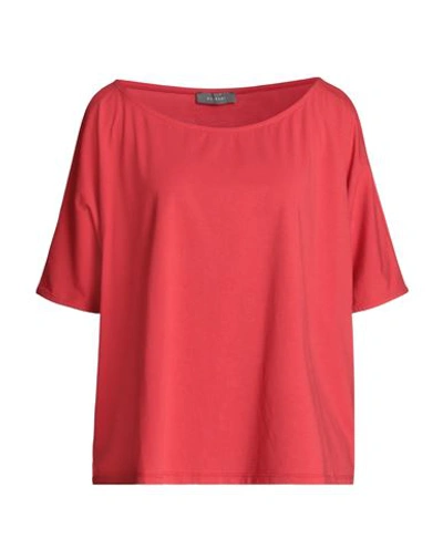 Neirami Woman T-shirt Red Size 1 Cotton, Elastane
