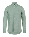 Alea Man Shirt Light Green Size 15 ½ Linen