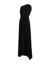 Sisters Woman Maxi Dress Black Size 2 Viscose In Black